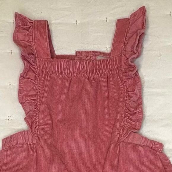 Carter's Just For You Corduroy Bib Overalls Girls 6M | Pink Pants - Picture 2 of 6